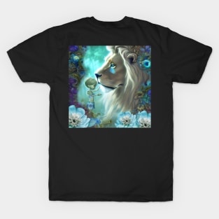 The Lion  a Wild and Magical Friend of the cute fairy T-Shirt